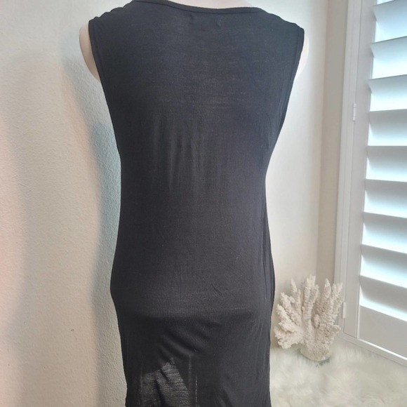 MADEWELL TWISTED SLEEVELESS T-SHIRT DRESS CREW NECK WOMEN'S SIZE LARGE - Picture 7 of 14